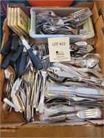 Large Assorted Silverware and Knives