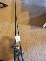 3 Fishing Rods & Reels