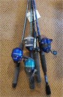 4 Fishing Rods and Reels