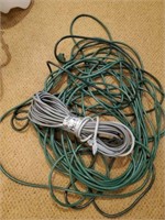 Group of Electrical Extension Cords and Adapters