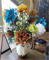 Decorative Vase with Floral Arrangement