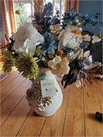 Large Vase with Floral Arrangement