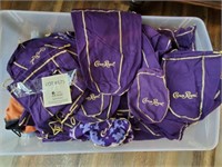 Tote Full of Various Crown Royal Bags