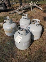 4 - Propane Bottles - Some with Propane