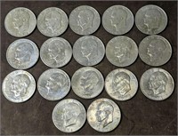 17 Eisenhower Dollars