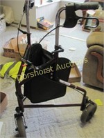 INVACARE 3 WHEEL WALKER FOLDABLE GOOD CONDITION