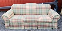 Broyhill Couch, greens/yellows/reds