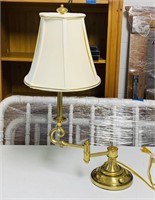 Stiffe Brass Adjustable Lamp, Heavy and Nice