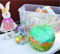 Tote of random Easter decorations