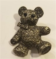 Sweet vintage teddy bear brooch