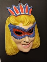 Vintage plastic mold Halloween girls mask