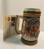 Vintage collectors Budweiser beer stein mug