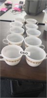 (10) PYREX  COFFEE CUPS