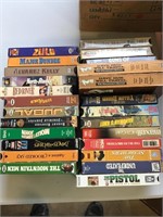 25 VHS tapes mostly westerns