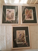 816 - TRIO OF SIGNED & FRAMED  ART WITH COA
