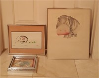 816 - SIGNED & NUMBERED & FRAMED WATERCOLORS