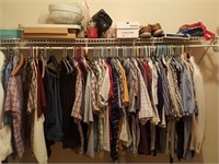 HUGE LOT OF CLOTHINGS SEE PICS HANGERS INCLUDED