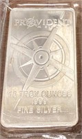 (1) One Ten Oz Provident Metals Silver Bar .999