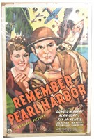 1942 "REMEMBER PEARL HARBOR" ORIGINAL MOVIE POSTER