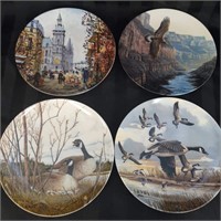 Four collector plates Limoges, George, Dominion