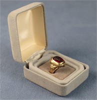 Men's Art Deco 10k Yellow Gold Ring