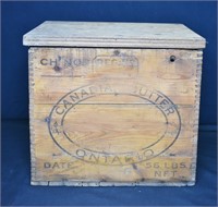 Vintage Canada Lidded Butter Box