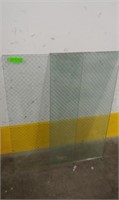 3 Pieces of Safety Glass, some chipped corners-