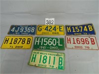 Ohio License Plates   Singles