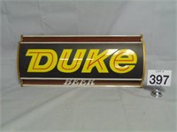 Duke Beer Lighted Sign