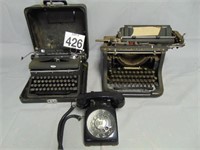 Vintage Type Writers and Phone