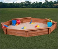 78" x 9" Solid Wood Octagon Sandbox