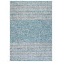 Aqua/Grey Area Rug