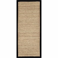 Bamboo Slat/Seagrass Black/Tan Area Rug