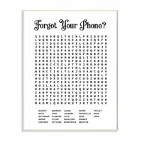 Phone Crossword Puzzle Bathroom Word Design