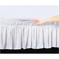 Elastic Ruffled 16" Bed Skirt
