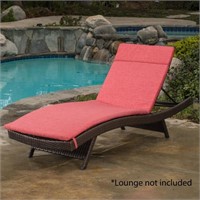Salem Red Outdoor Chaise Lounge Cushion Only