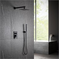 Wall Mounted Bathroom Rain Mixer Shower Combo Set