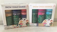 2- 3 pks snow chalk markers