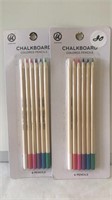 2 pks chalkboard colored pencils