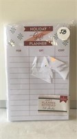 Holiday gift planner notepad
