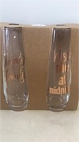 Pair of stemless flutes