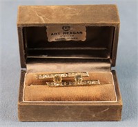 Vintage 14k Gold & Diamond Pin