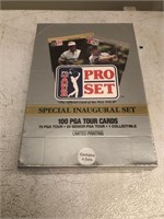 (4) Factory Sealed Inaugural Pro Set 100 Card Golf