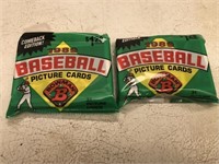 (2) 1989 Bowman Baseball UNOPENED Jumbo packs (Pos