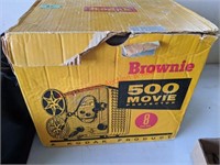 Brownie 500 Movie Projector and Screen