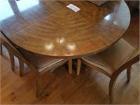 Drexel Dining table w/ 2 leaves, and 12 padded cha