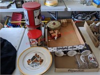 Tins, Plates, Glasses, Pictures