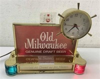 * Old Milwaukee ship clock cash register clock