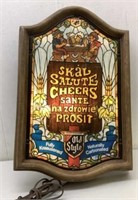* Old Style plastic lighted beer sign