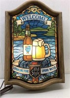 * 1979 Old Style plastic faux stain glass style